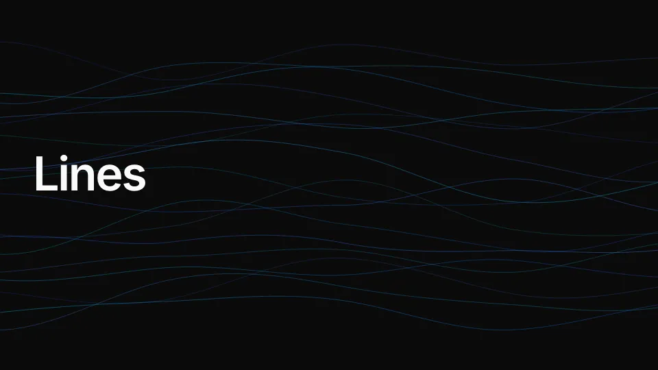 Lines: Flowing gradient lines across the slide.