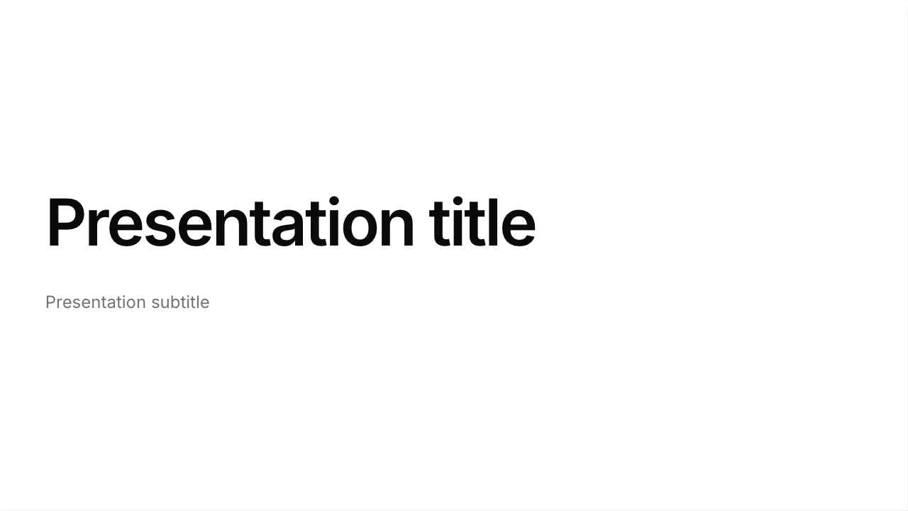 Minimal, light scheme, slide 1
